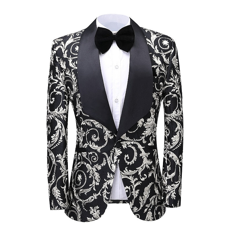 2 - Piece Suit Printed One Button Suit - Couture by Ava Belinda