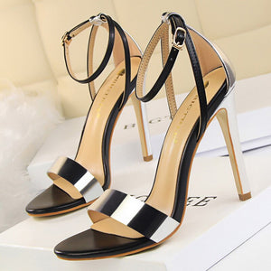 High Heel Women Sandal With Ankle Strap