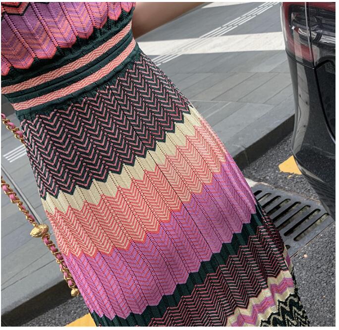 Bohemian Style Slim Long Crocheted Dress