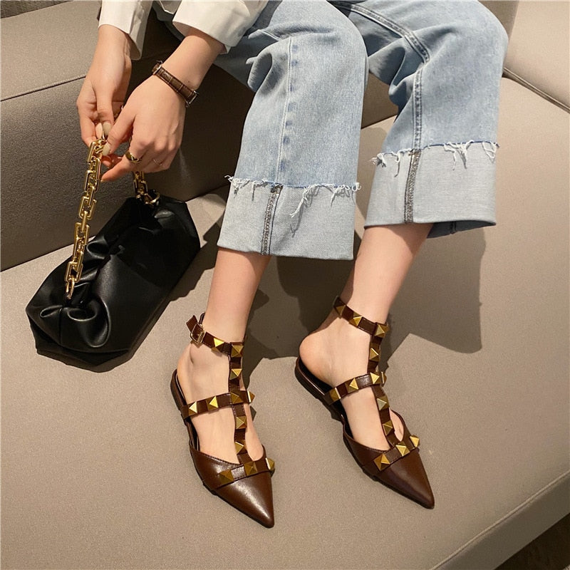 Studded Luxury Flats For Women