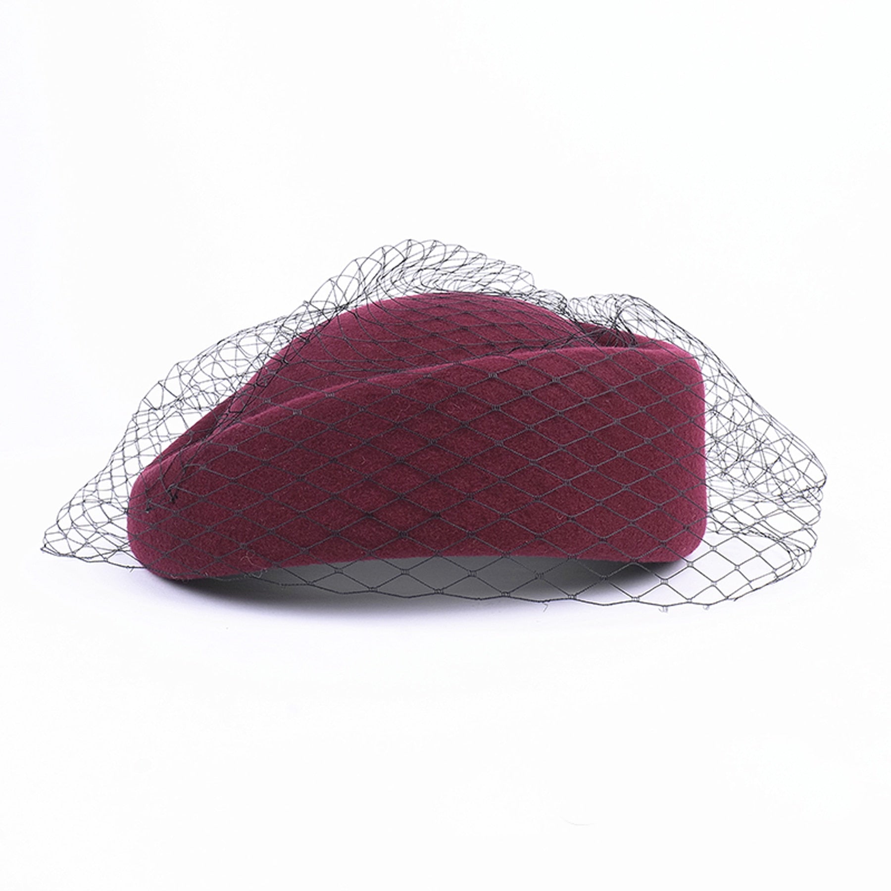 Luxury British Wool Hat With Veil