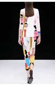 Abstract Art Runway Blazer & Pants Suit - Couture by Ava Belinda