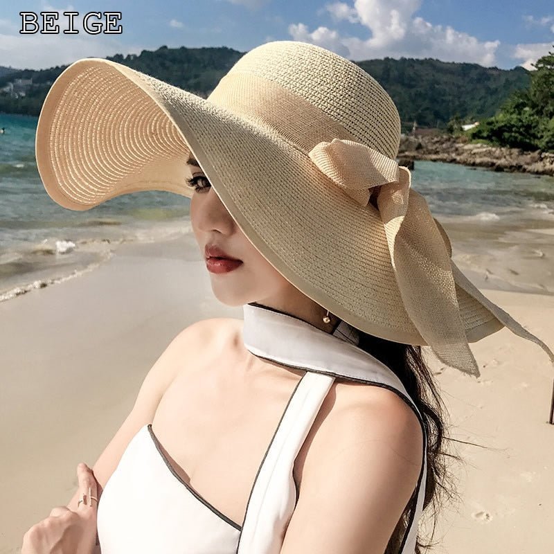 Big Brim Straw Sun Hat - Couture by Ava Belinda