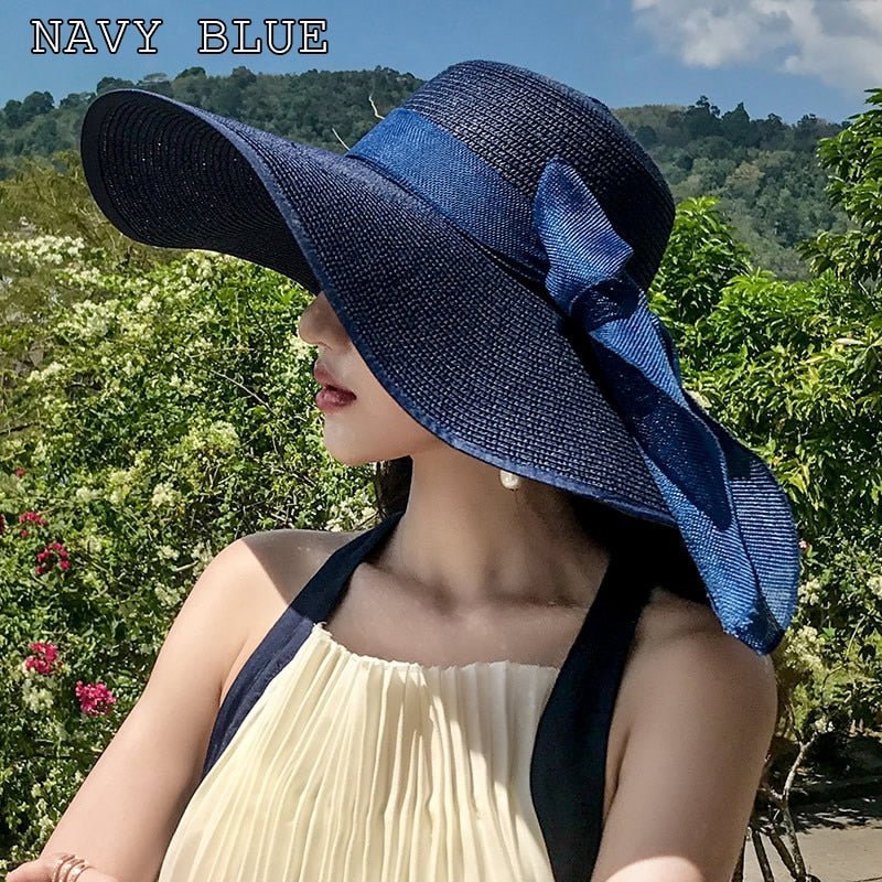 Big Brim Straw Sun Hat - Couture by Ava Belinda