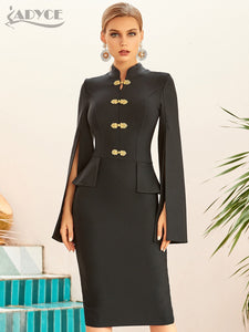 Cloak Sleeve Midi Dresses - Couture by Ava Belinda