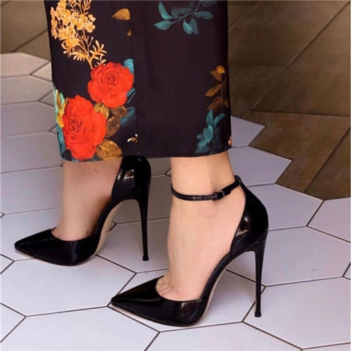 Ankle Strap Classic Pointed Toe High-Heeled shoes