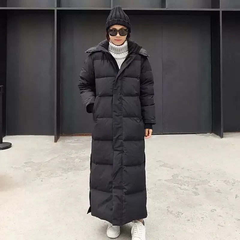 Super Long Padded Down Filled Cotton Coat