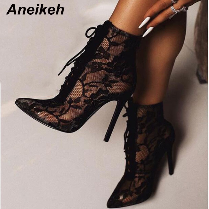 Women's Mesh Ankle Boots