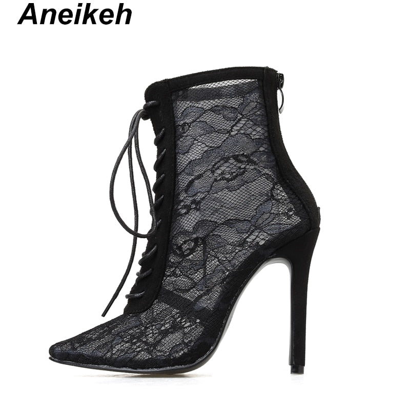 Women's Mesh Ankle Boots