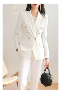 Elegant Two Piece Blazer & Trousers Suit